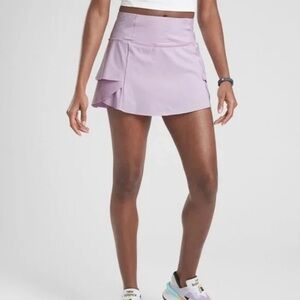 Athleta Momentum Skort Lavender Purple High Rise Built-In Shorts XS